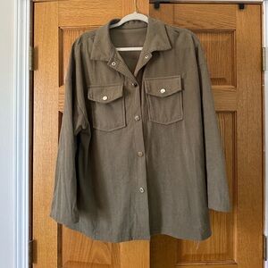 Emery Rose Ribbed Shacket